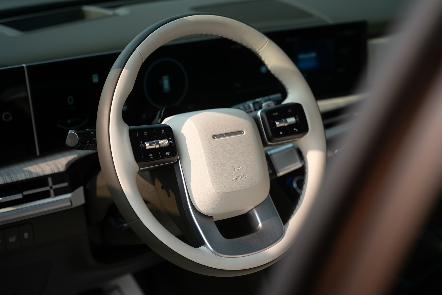 Clean steering wheel and dashboard after interior detailing